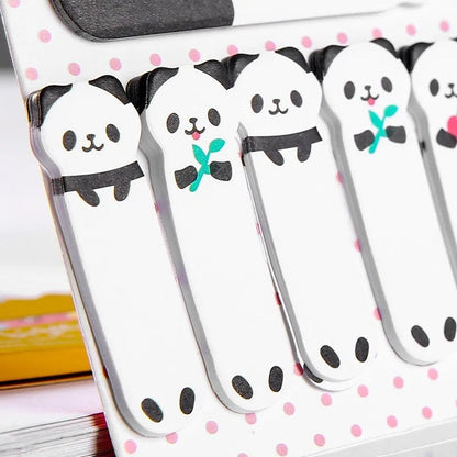 120 Pcs Panda Cat Sticky Notes Set Sticky Note Pads Cute Animal Sticky Notes Pads Kawaii Stationery Office School Creative Gifts [STA]