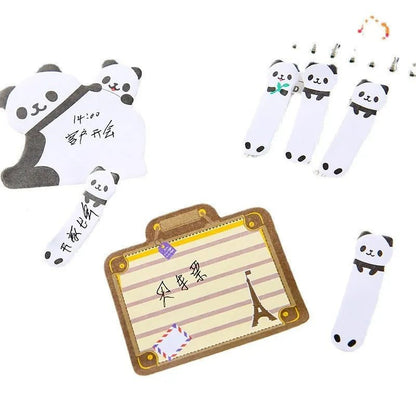 120 Pcs Panda Cat Sticky Notes Set Sticky Note Pads Cute Animal Sticky Notes Pads Kawaii Stationery Office School Creative Gifts [STA]