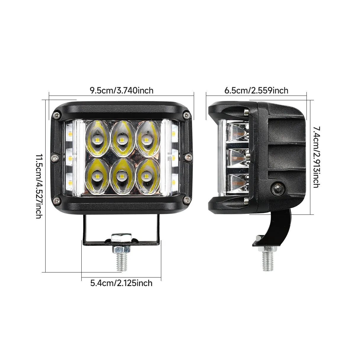 12V 24V LED Bar Offroad Spot Flood Combo LED Light for Car Truct Boat Atv Tractor 45W Spotlight LED Light Bar Car Lights [CAR]