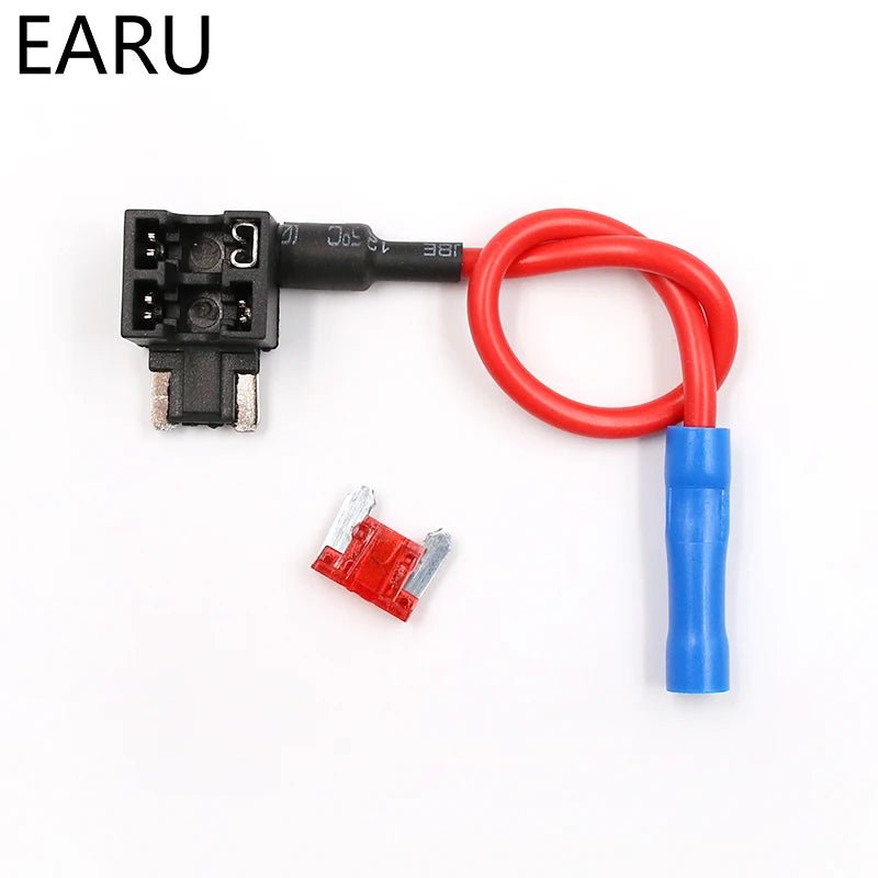 12V Fuse Holder Add-a-circuit TAP Adapter Micro Mini Standard Ford ATM APM Blade Auto Fuse with 10A Blade Car Fuse with holder [HOM]