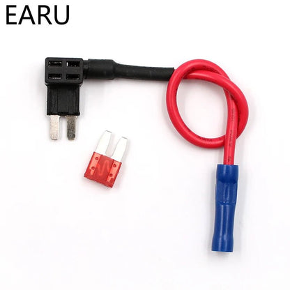 12V Fuse Holder Add-a-circuit TAP Adapter Micro Mini Standard Ford ATM APM Blade Auto Fuse with 10A Blade Car Fuse with holder [HOM]