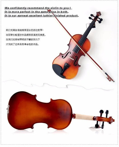 1/32 (for2-3years old) 1/16 (for3-4years old) solid wood violin/student/High quality,mini violin send Case+Bow+Strings+shoulder [SPT]