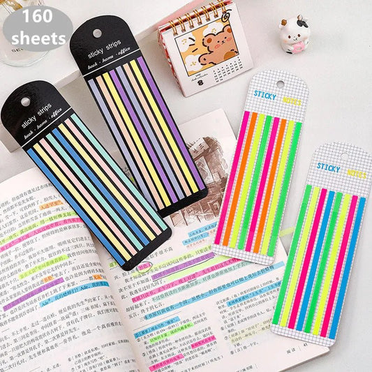 160Pcs  Stickers Transparent BookMarkers Index Tabs Flags  Stationery Tabs Memo Pad School Office Supplies [STA]