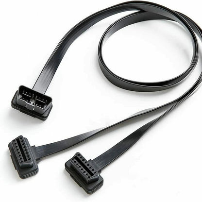 16Pin OBD 2 Extender ODB II OBD2 Cable 16 Pin Male To Female Flat Noodle OBD II Extension Connector Diagnostic Extending Cable [CAR]