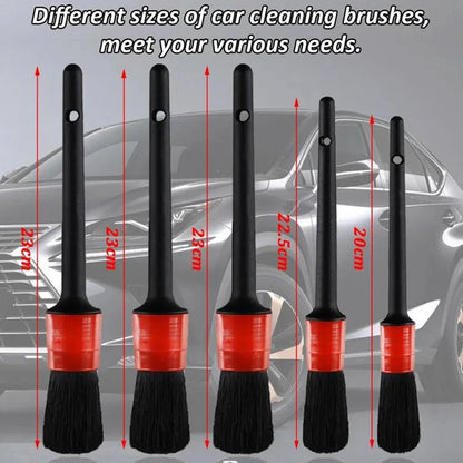 17Pcs Car Detailing Brush Set Car Cleaning Brushes Sponges Towels for Car Air Vents Rim Cleaning Dirt Dust Clean Tools [CAR] [DTL]