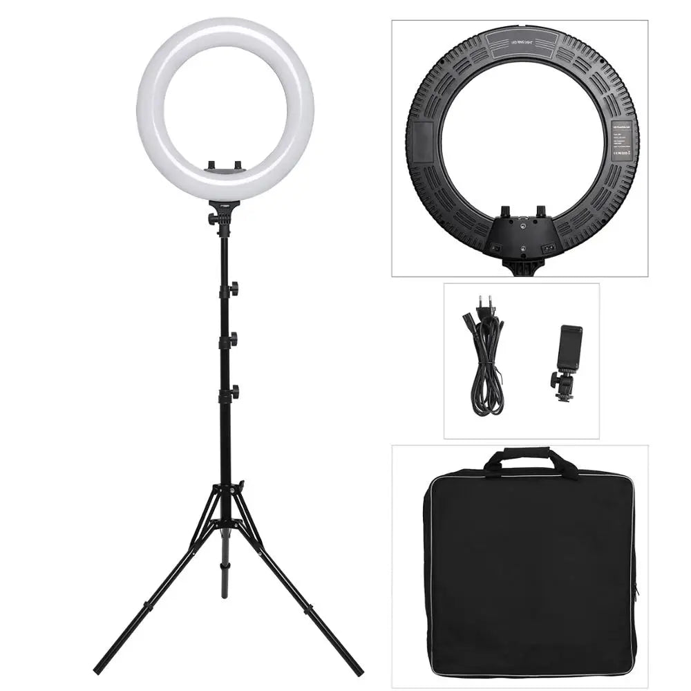 18Inch Photo Studio lighting LED Ring Light Phone camera lamp Profissional Photography Ring Lamp for TikTok Youtube Video, Makeup [PHO]