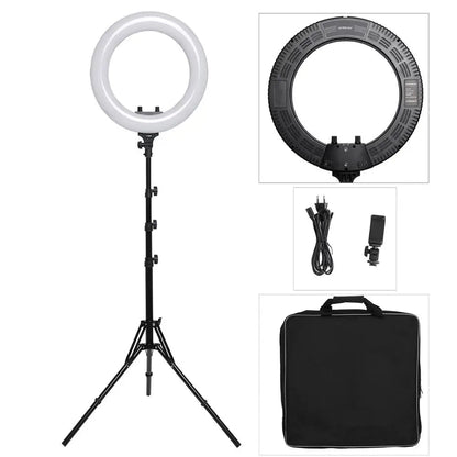 18Inch Photo Studio lighting LED Ring Light Phone camera lamp Profissional Photography Ring Lamp for TikTok Youtube Video, Makeup [PHO]