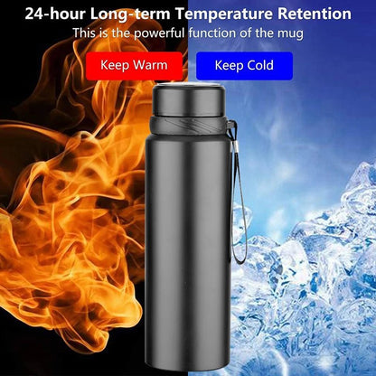 1L Thermal Water Bottle Temperature Display Thermos Bottle Stainless Steel Tumbler Vacuum Flasks Thermos For Water Tea Drinkware [MUG]