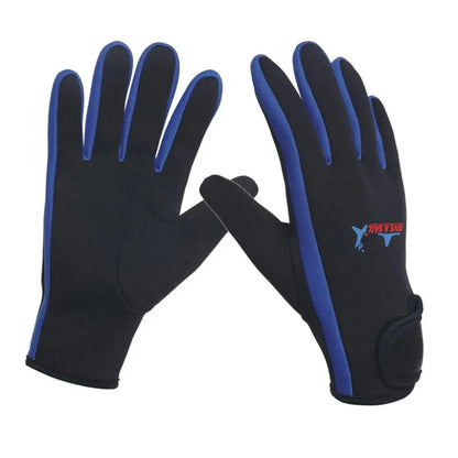 1pair 1.5mm neoprene swimming diving gloves neoprene glove for winter swimming warm anti-slip blue yellow and pink [SPT]