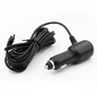 1PC 12V 2.4A Mini /Cable Interface Dual USB Port Car Charger For Dash Cam DVR RF Charging With 3.5m Cable [CAR]