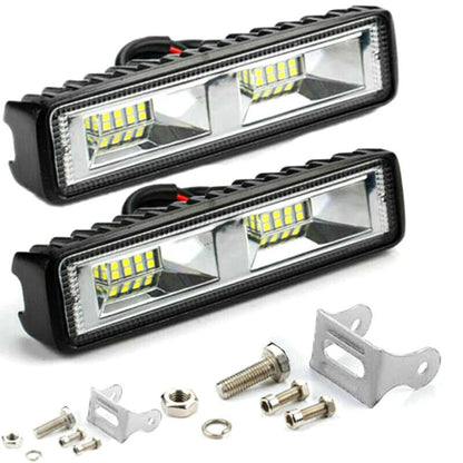 1pc Car In-line 18W 12V 16LED Work Light 2X 48W LED Work Light Bar Flood Spot Lights Driving Lamp Offroad Car Truck SUV Interior [CAR]