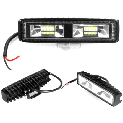 1pc Car In-line 18W 12V 16LED Work Light 2X 48W LED Work Light Bar Flood Spot Lights Driving Lamp Offroad Car Truck SUV Interior [CAR]