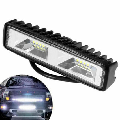 1pc Car In-line 18W 12V 16LED Work Light 2X 48W LED Work Light Bar Flood Spot Lights Driving Lamp Offroad Car Truck SUV Interior [CAR]