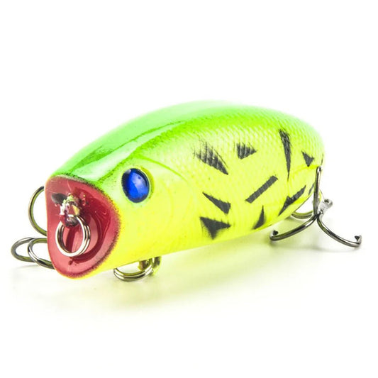 1Pcs 3D Eyes Fishing Lure 5.5cm 11g 8# Hooks Pesca Fish Lifelike Popper Lures Wobbler Isca Artificial Hard Bait Swimbait [SPT]