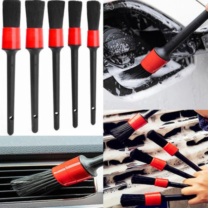 1pcs/5pcs Detailing Brush Set Car Brushes Car Detailing Brush For Auto Cleaning Dashboard Air Outlet Wheel Wash Maintenance Tool [CAR] [DTL]