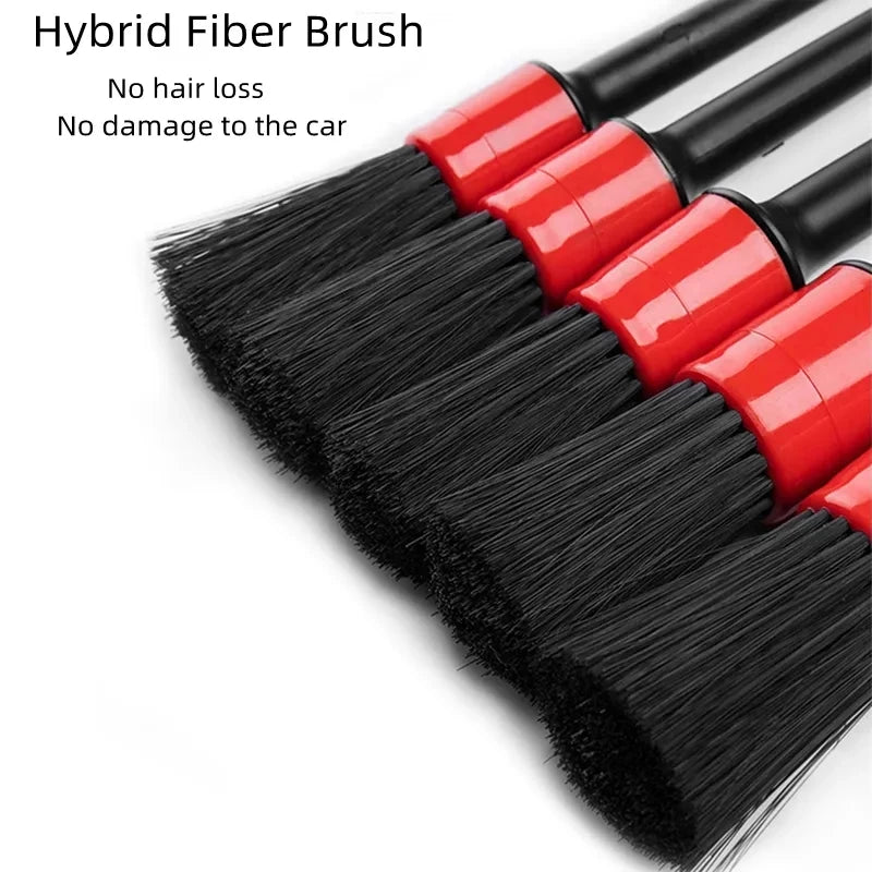 1pcs/5pcs Detailing Brush Set Car Brushes Car Detailing Brush For Auto Cleaning Dashboard Air Outlet Wheel Wash Maintenance Tool [CAR] [DTL]