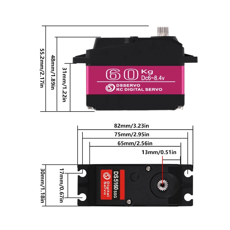 1X baja 5B servo 1/5 60Kg 80Kg 150Kg high torque Digital Servo for Redcat HPI Baja 5B SS RC servo Car compatible SAVOX-0236 [TOYS]