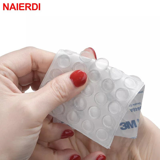 2 Packs NAIERDI Door Stopper Silicon Rubber Kitchen 160pcs Cabinet Self Adhesive Stop Damper Buffer Pad Furniture Hardware [HOM]