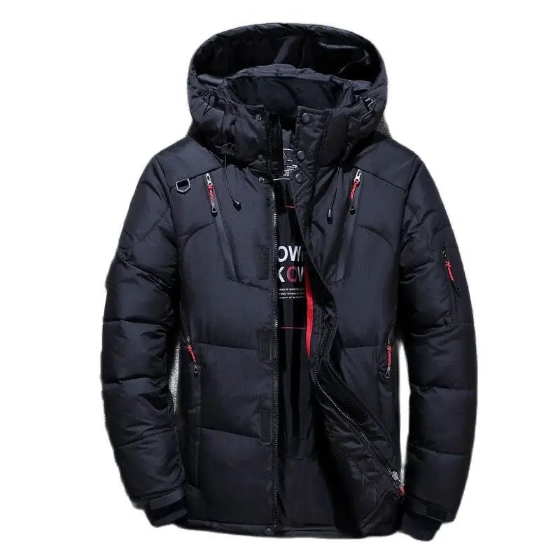 -20 Degree Winter Jacket Men White Duck Down Parkas Men's Thick Warm Snow Parkas Overcoat Windbreaker Hooded Parkas Coat Hombre [MEN]