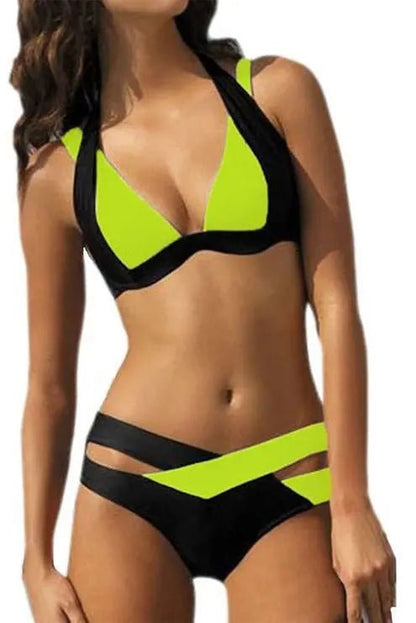 2017 Brand New Sexy Women Bikini Set Swimwear Bandage Monokini Push Up Padded Swimsuit Bathing Beachwear Charm（new hot goods) [WOM]