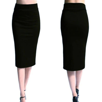 2023 New Women Skirt Mini Bodycon Skirt Office Women Slim Knee Length High Waist Stretch Sexy Pencil Skirts Jupe Femme AQ801944 [WOM]