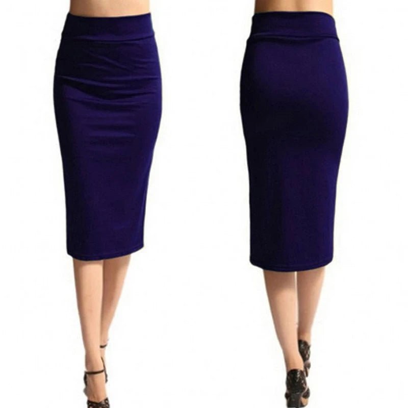 2023 New Women Skirt Mini Bodycon Skirt Office Women Slim Knee Length High Waist Stretch Sexy Pencil Skirts Jupe Femme AQ801944 [WOM]