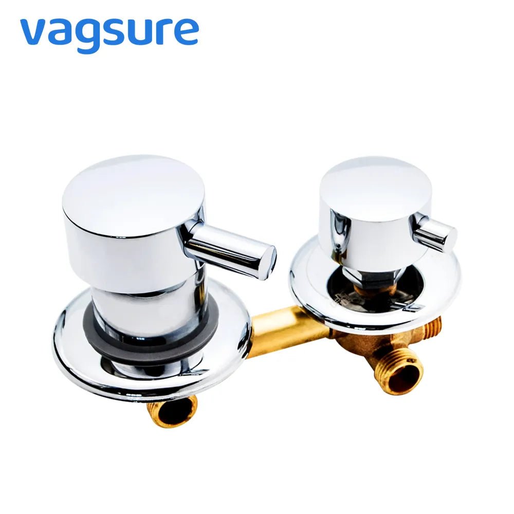 2/3/4/5 Ways Water Outlet Screw Thread Center Distance 10cm 12.5cm Mixing Valve Brass Bathroom Shower Mixer Faucet Tap Cabin [HOM]