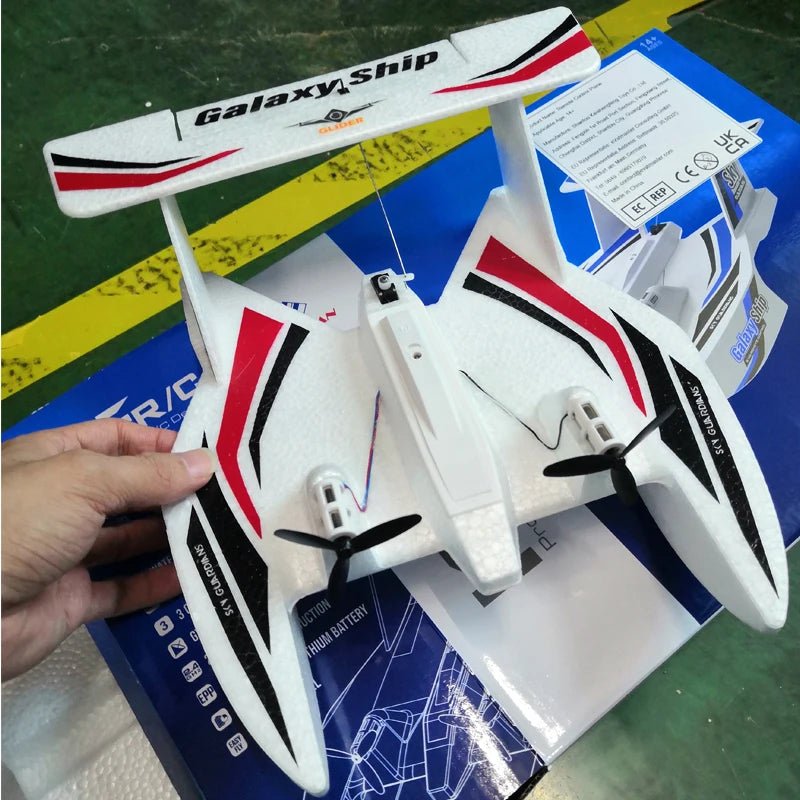 2.4G RC Plane Radio Remote Control Airplane RC Toys for Kids Blue Red EPP Foam Glider Gliding In water and Sky [TOYS]