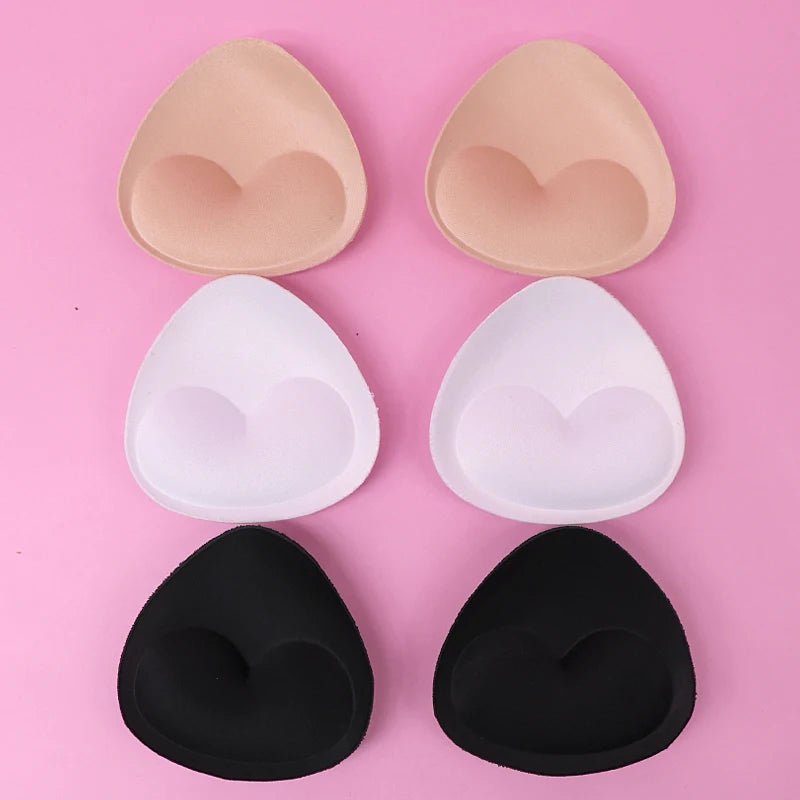 2pcs 1pair Sponge Inserts In Bra Padded for Swimsuit Breast Push Up Fill Brassiere Breast Patch Pads Women Intimates Accessories [GRM] [UND]