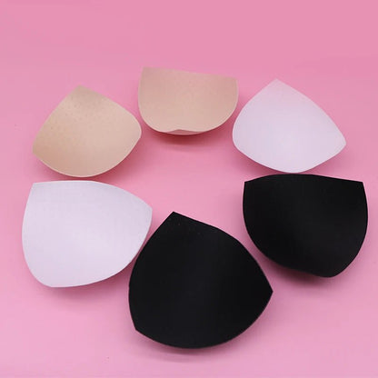 2pcs 1pair Sponge Inserts In Bra Padded for Swimsuit Breast Push Up Fill Brassiere Breast Patch Pads Women Intimates Accessories [GRM] [UND]