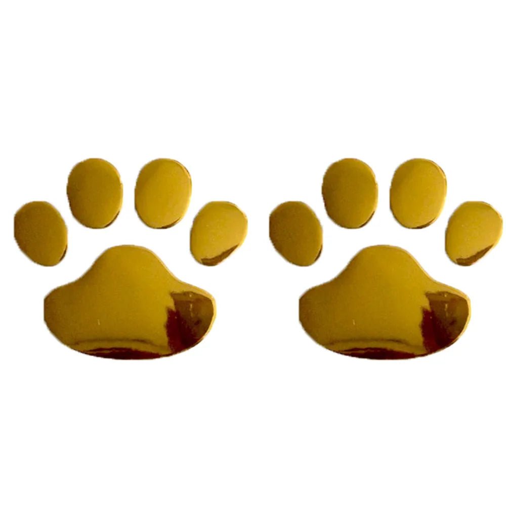 2PCS Auto Accessories Car Sticker Paw 3D Animal Dog Cat Footprint Decal Car PVC sticker car decal [CAR]