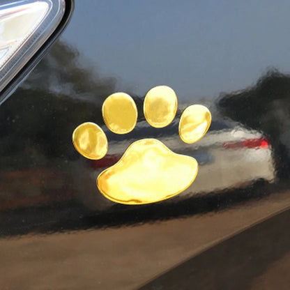 2PCS Auto Accessories Car Sticker Paw 3D Animal Dog Cat Footprint Decal Car PVC sticker car decal [CAR]