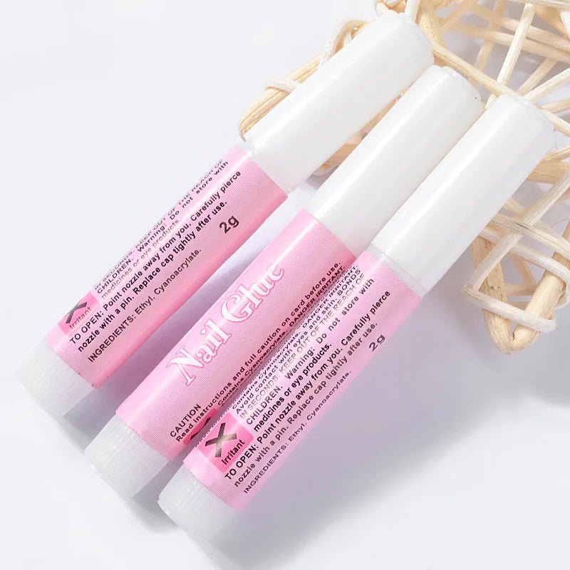 2pcs/lot Mini Beauty Nail Glue For False Art Decorate UV Acrylic Rhinestones 2g High-Quality Nail Glue Tips Nail Art Tool [BEU]
