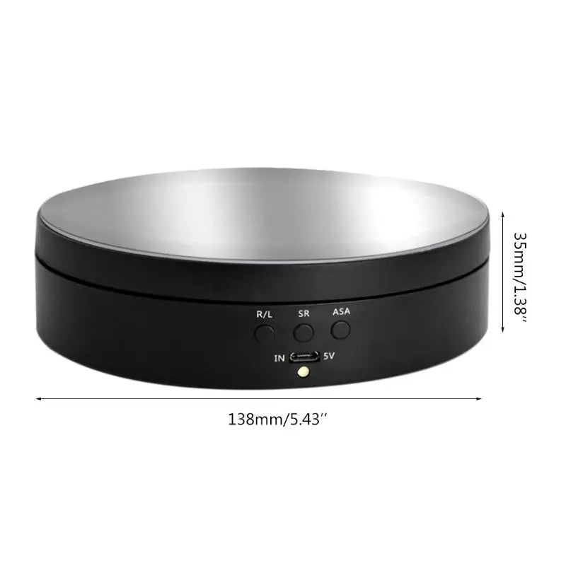 3 Speeds Electric Rotating Display Stand Mirror 360 Degree Turntable Jewelry Holder Battery for Photography Video Shooting Props [PHO]