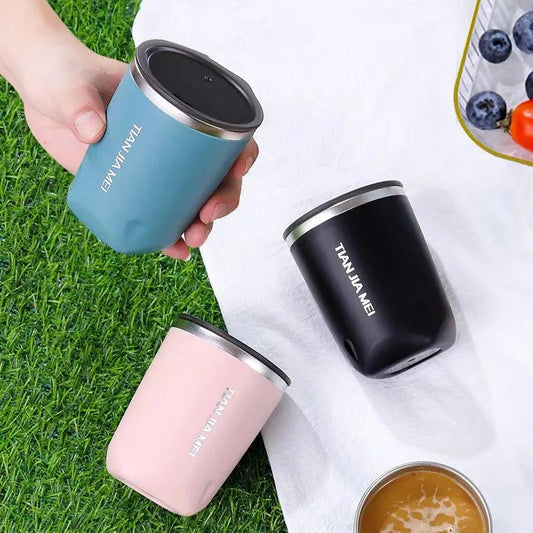 300ML Thermal Mug Beer Cups Stainless Steel Vacuum Flask Insulated Tumbler Cup with Lid Travel Water Bottle 20oz Tea Coffee Cup [MUG]