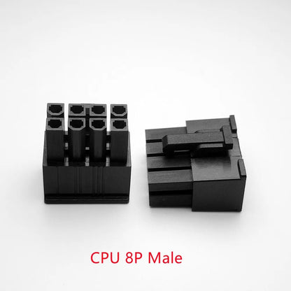 30PCS/1LOT 4.2mm black 8P 8PIN male for PC computer ATX CPU Power connector plastic shell Housing [HOM]