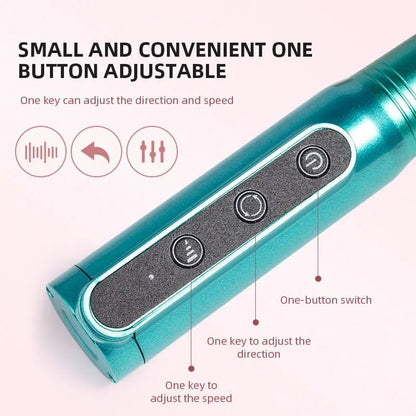 35000RPM Wireless Nail Drill Pen USB Nail File Polishing Pen Rechargeable Nail Drill Machine Portable Manicure Drill Salon Tool [BEU]