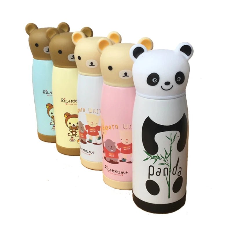 350ml Cartoon thermos cup stainless steel vacuum flask Insulated Tumbler thermo mug thermocup panda shaped thermal bottle [MUG]