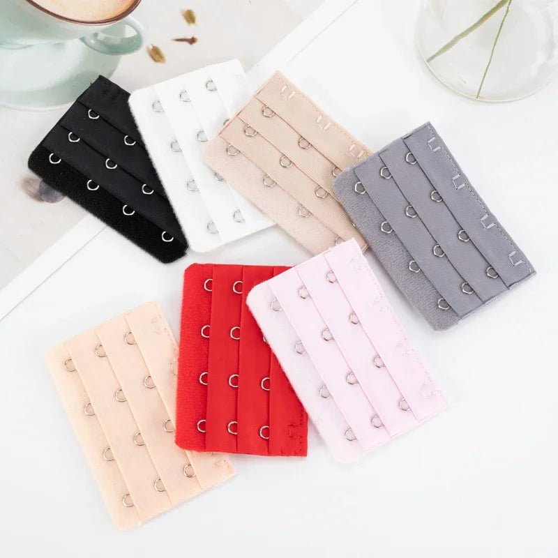 3/5pcs Bra Extender Strap Extension 3 Hooks 2 Rows Women Intimates Lengthened Bra Hook Extenders Womens Accessories 2/3/4 Buckles [GRM] [UND]