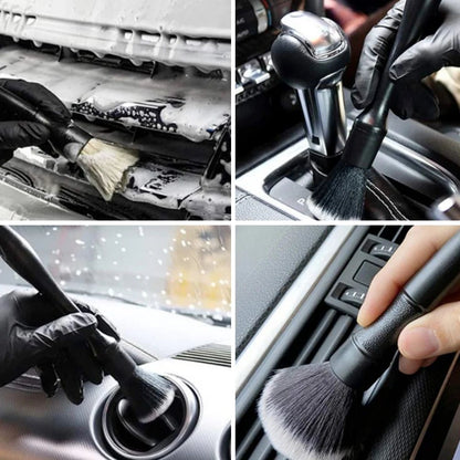 3PCS Car Detailing Brush Super Soft Auto Interior Detail Brush With Synthetic Bristles Car Dash Duster Brush Accessories [CAR] [DTL]