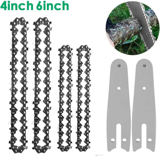 4 6 Inch Chain for Chainsaw Guide Parts Mini Electric Chain Saw Chains Steel Gardening Power Tools Accessory Replacement [TOL]