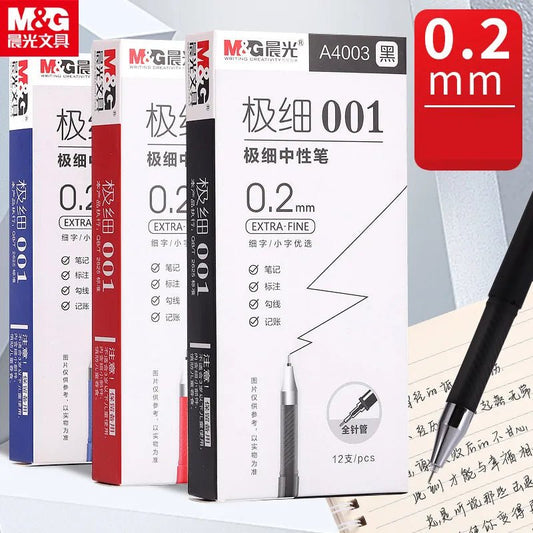 4 pcs/lot 0.15mm 0.2mm 0.35mm Gel Pen Kawaii Simple Neutral Pen For Kids Gifts School Office Writing Supplies Student Stationery [STA]