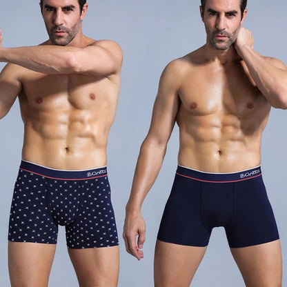 4 Piece Mens Underwear Men Boxer Cotton Underwear Male Boxers Cueca 365 Underpants Men Shorts Panties [GRM] [UND]