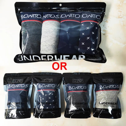 4 Piece Mens Underwear Men Boxer Cotton Underwear Male Boxers Cueca 365 Underpants Men Shorts Panties [GRM] [UND]