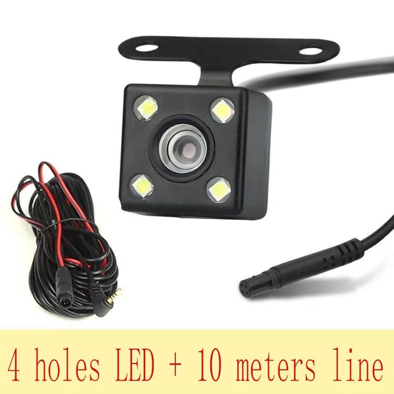 4 Pin HD Car Rear View Camera 170 Degree Wide Angle Waterproof 4 LED Night Vision Car Parking Reversing Camera Monitor Accessory [CAR]