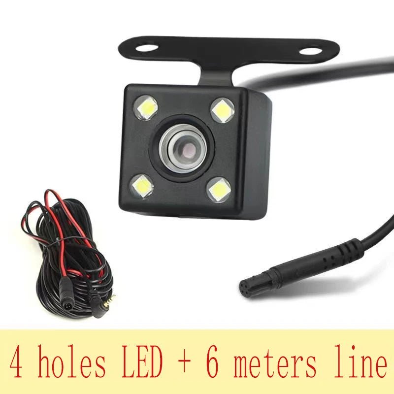 4 Pin HD Car Rear View Camera 170 Degree Wide Angle Waterproof 4 LED Night Vision Car Parking Reversing Camera Monitor Accessory [CAR]