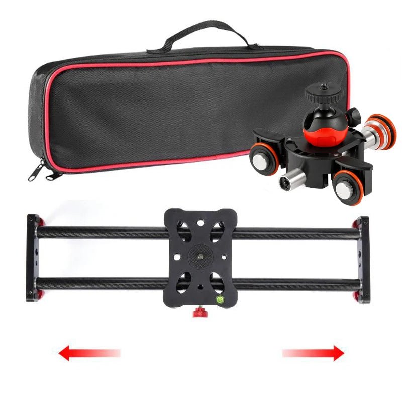 40CM Carbon Fiber DSLR Camera Slider Shooting Stabilizer Rail with Remote Control Motor Dolly Truck Car for Photography [PHO]