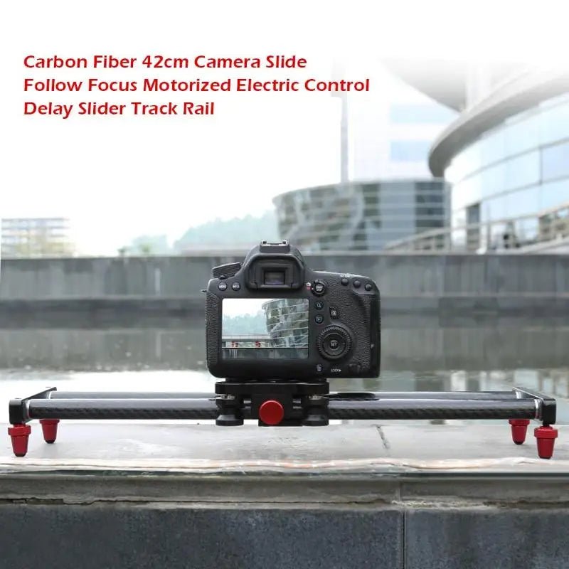 40CM Carbon Fiber DSLR Camera Slider Shooting Stabilizer Rail with Remote Control Motor Dolly Truck Car for Photography [PHO]