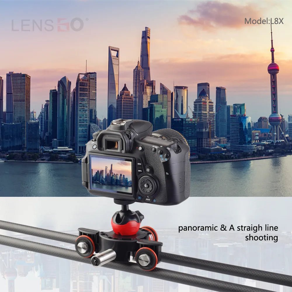 40CM Carbon Fiber DSLR Camera Slider Shooting Stabilizer Rail with Remote Control Motor Dolly Truck Car for Photography [PHO]