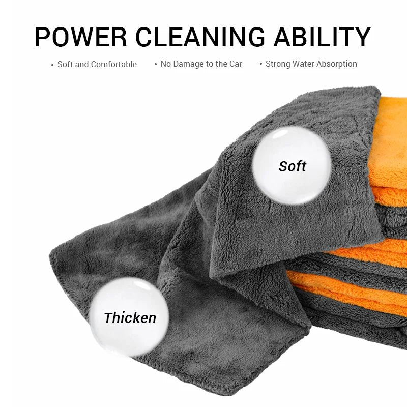 40X40cm Microfiber Towels Car Care Washing Thicken Towel Car Detailing Drying Cloth Cleaning Tool Auto Wash Accessories [CAR] [DTL]